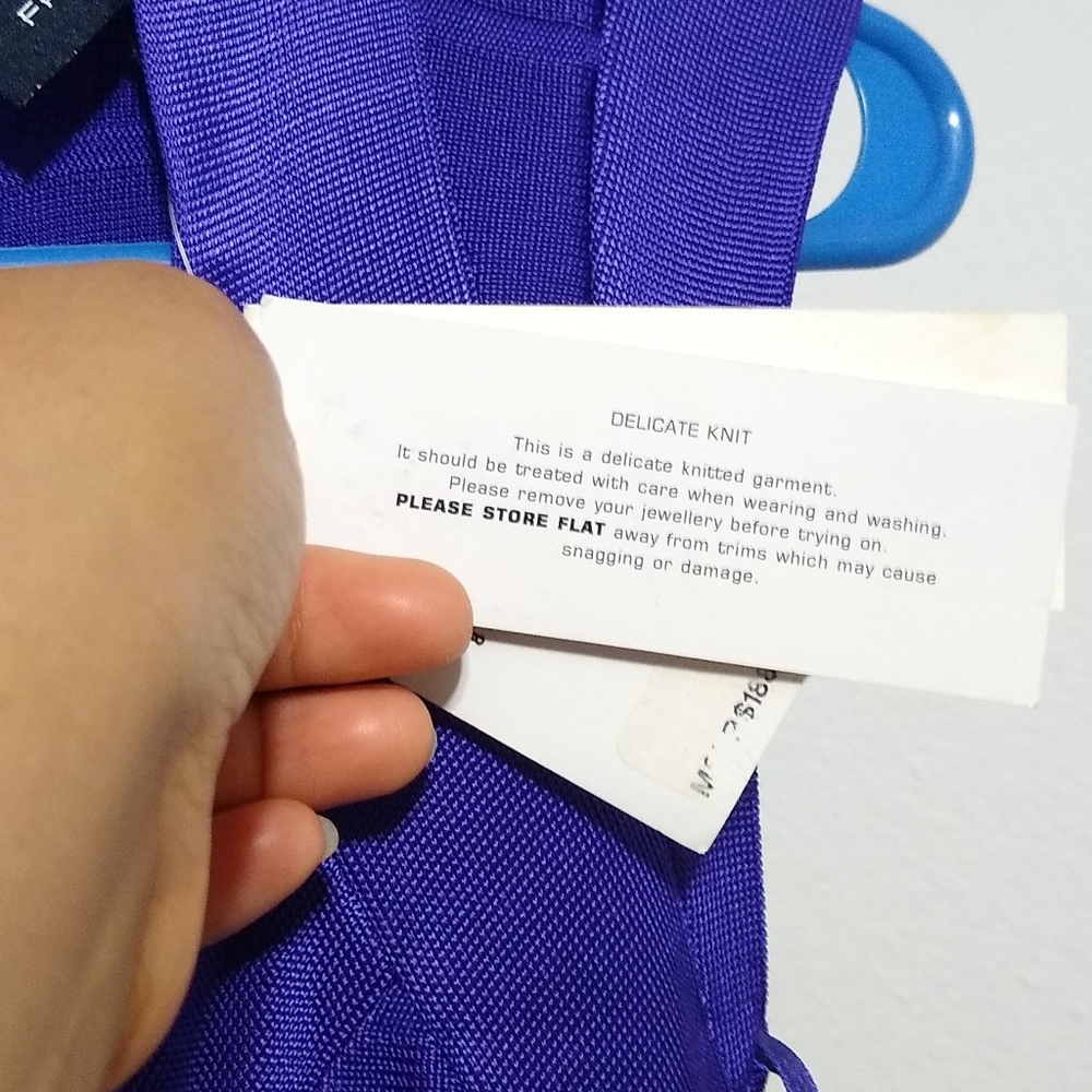 French Connection,dress New w/Tag Purple sz 0 - Picture 12 of 13